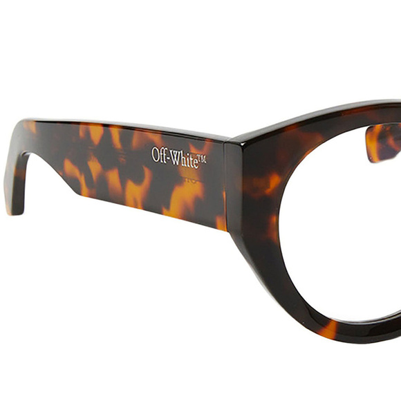 NWT Off-White Style 41 Havana Round 50mm Eyeglasses